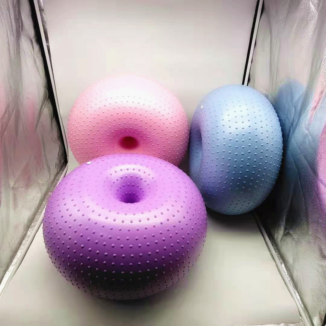 New Yoga Ball Donuts Thickened - Yoga Fitness Apple 评论和价格